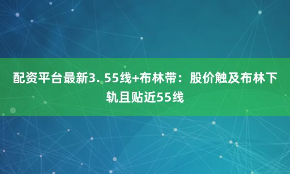 配资平台最新3. 55线+布林带：股价触及布林下轨且贴近55线